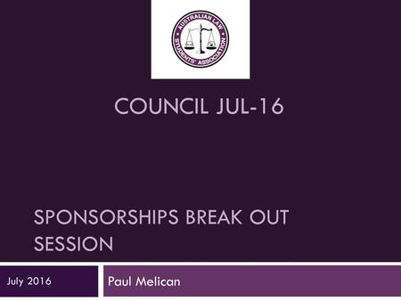 Sponsorships break out session