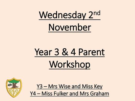 Y4 – Miss Fulker and Mrs Graham