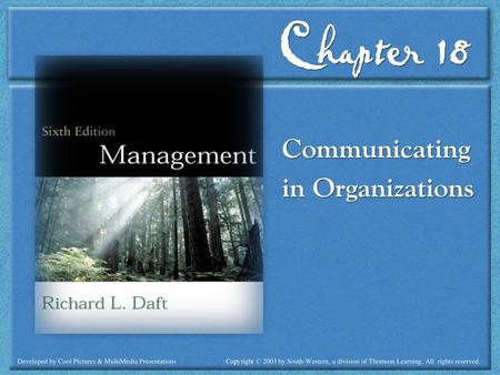 Communicating in Organizations