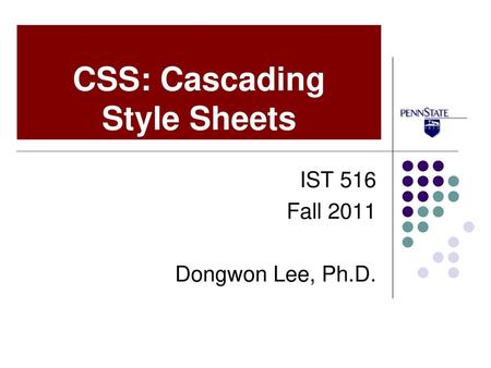 CSS: Cascading Style Sheets