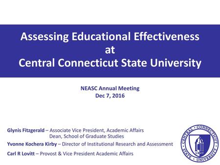 NEASC Annual Meeting Dec 7, 2016