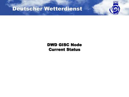 DWD GISC Node Current Status