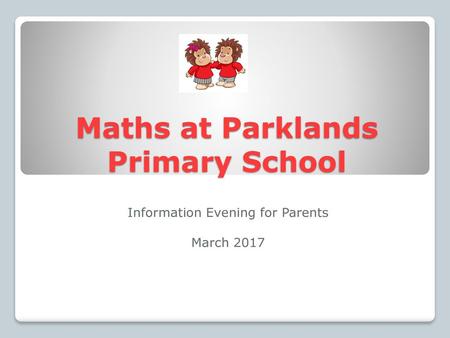 Maths at Parklands Primary School