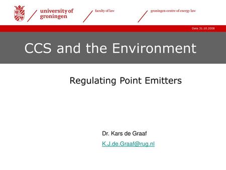 CCS and the Environment