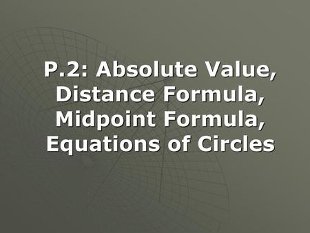 First, recall the Cartesian Plane: