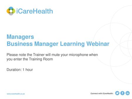 Managers Business Manager Learning Webinar