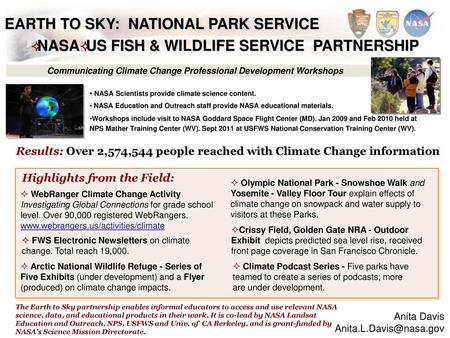 EARTH TO SKY: NATIONAL PARK SERVICE