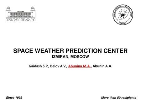 SPACE WEATHER PREDICTION CENTER