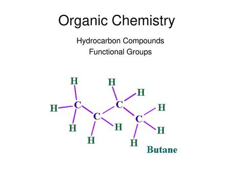 Hydrocarbon Compounds Functional Groups