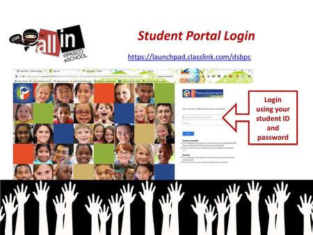 Login using your student ID and password