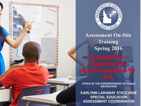 Assessment On-Site Training Spring 2016