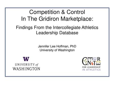 In The Gridiron Marketplace: