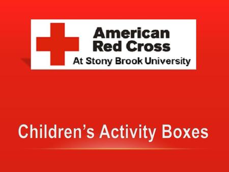 Children’s Activity Boxes