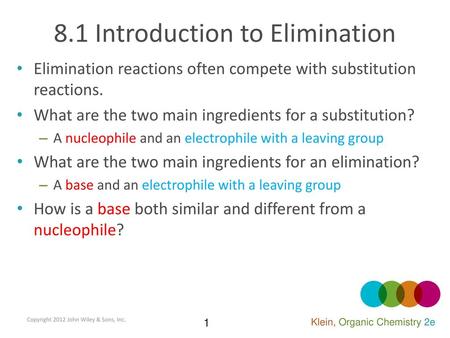 8.1 Introduction to Elimination