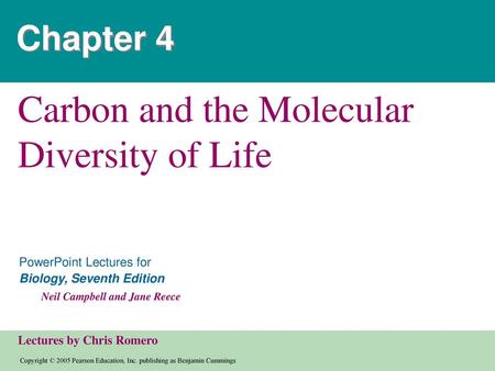 Carbon and the Molecular Diversity of Life