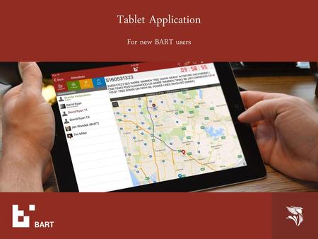 Tablet Application For new BART users.