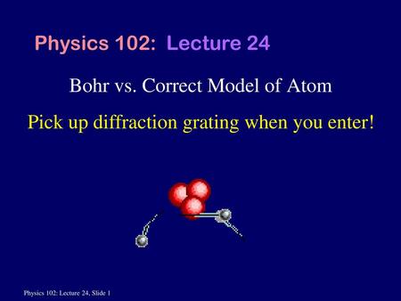 Bohr vs. Correct Model of Atom