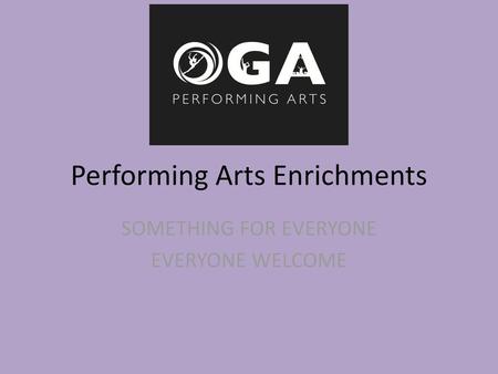 Performing Arts Enrichments