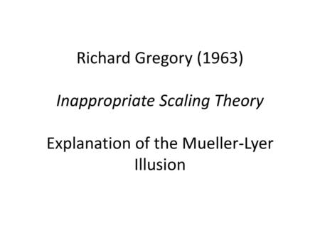 Inappropriate Scaling Theory