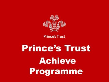 Prince’s Trust Achieve Programme.