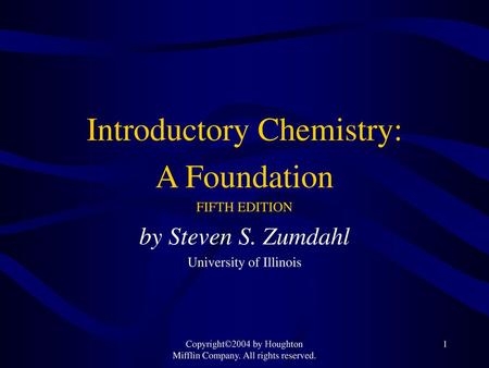 Introductory Chemistry: A Foundation