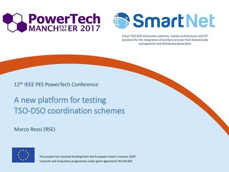 A new platform for testing TSO-DSO coordination schemes