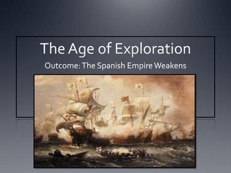 Outcome: The Spanish Empire Weakens