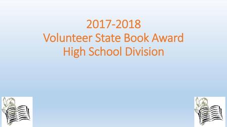 Volunteer State Book Award High School Division