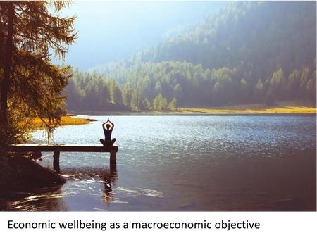 Economic Wellbeing Economic wellbeing as a macroeconomic objective.