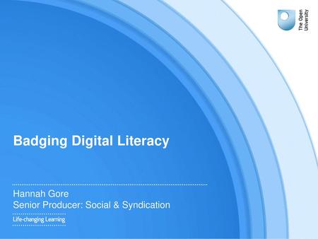 Badging Digital Literacy