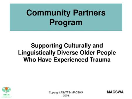 Community Partners Program