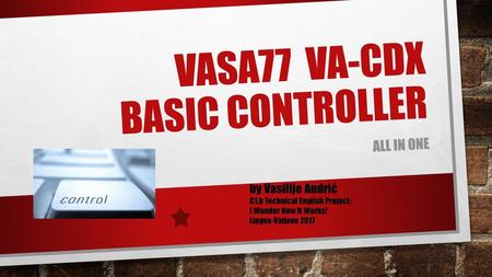 vasa77 va-cdx basic controller