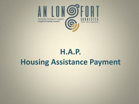 H.A.P. Housing Assistance Payment