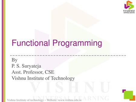 Functional Programming