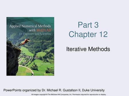 Part 3 Chapter 12 Iterative Methods