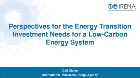 International Renewable Energy Agency