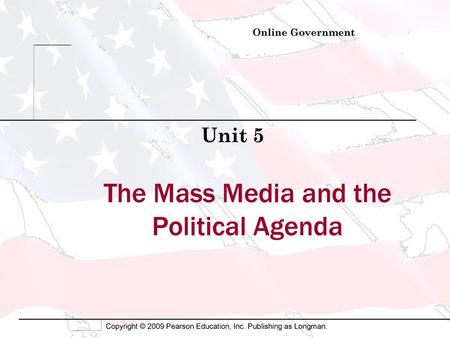 The Mass Media and the Political Agenda