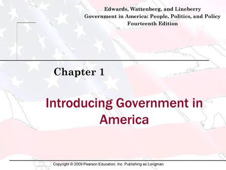 Introducing Government in America