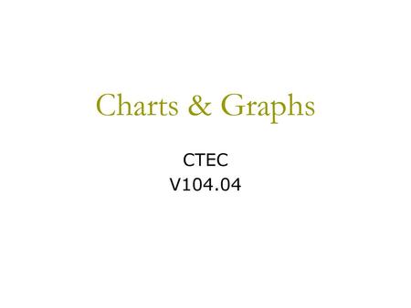 Charts & Graphs CTEC V104.04.