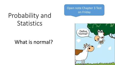 Probability and Statistics