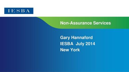 Non-Assurance Services