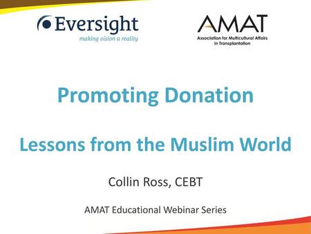 AMAT Educational Webinar Series