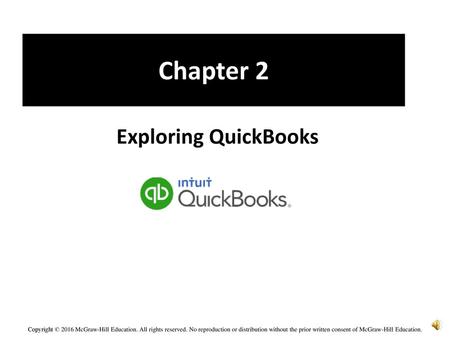 Chapter 2 Exploring QuickBooks.