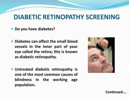 DIABETIC RETINOPATHY SCREENING