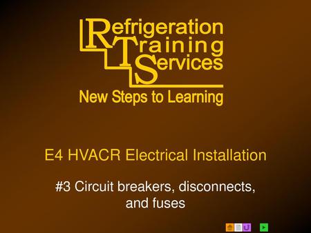 E4 HVACR Electrical Installation