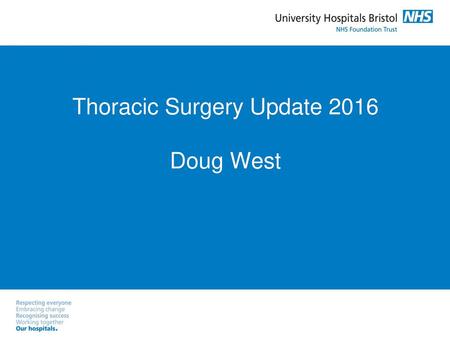 Thoracic Surgery Update 2016