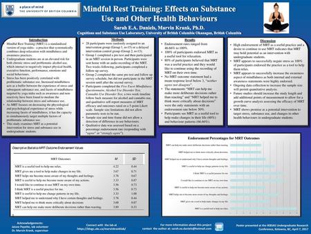 Mindful Rest Training: Effects on Substance