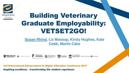 Building Veterinary Graduate Employability: VETSET2GO!