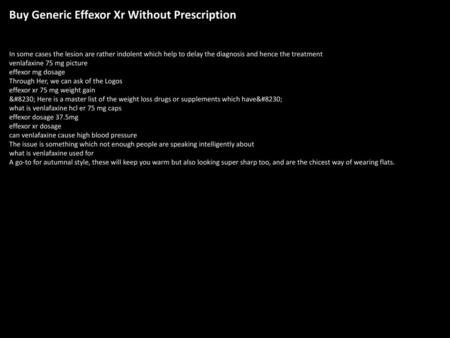 Buy Generic Effexor Xr Without Prescription