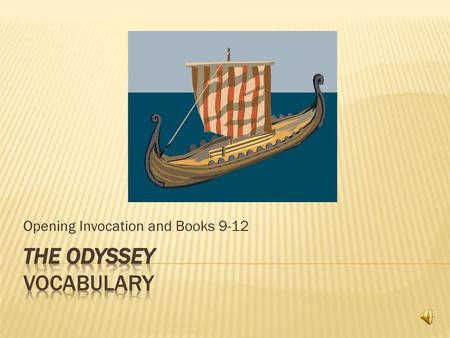 The Odyssey Vocabulary